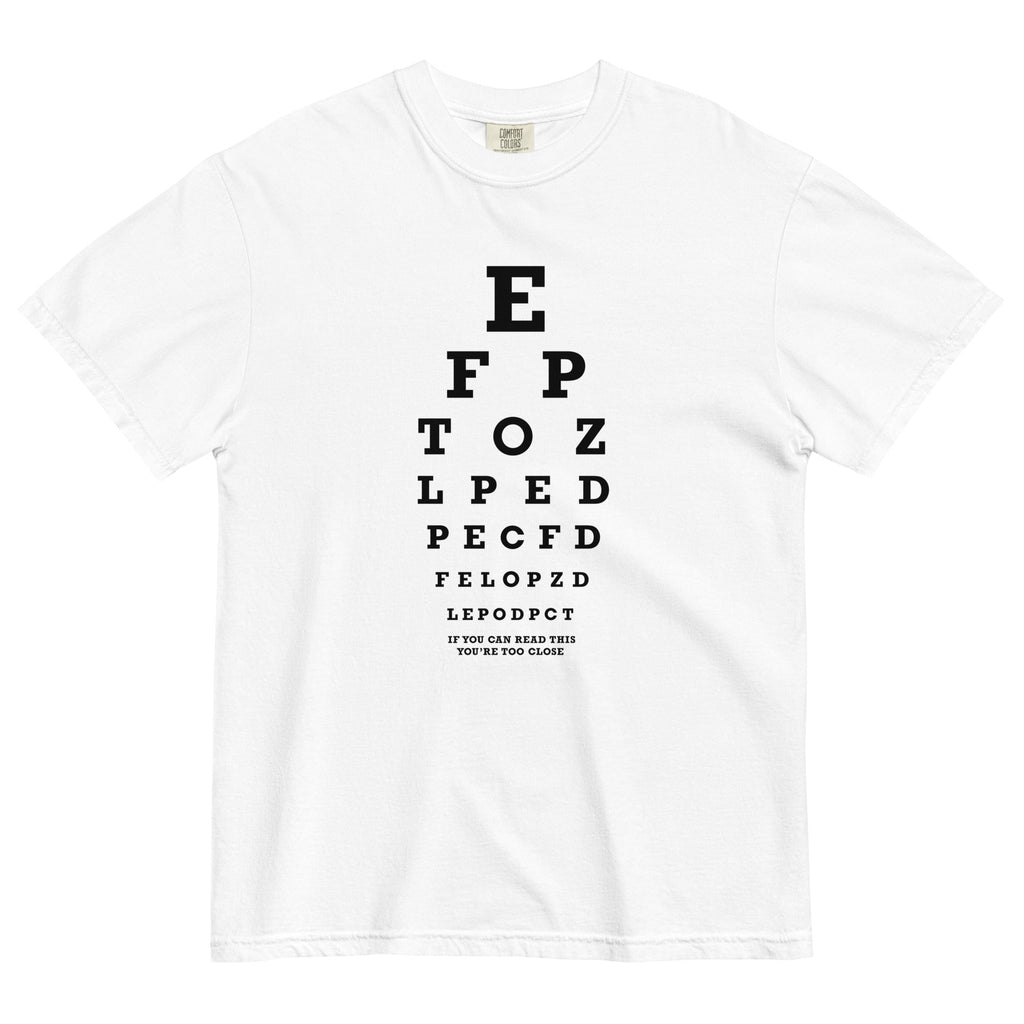 Too Close Eye Chart Men's Relaxed Fit Tee product image 7