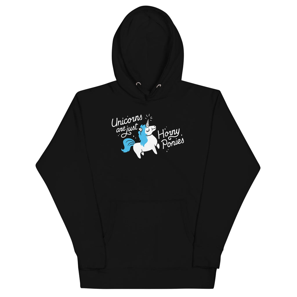 Unicorns Are Just Horny Ponies Unisex Hoodie product image 2