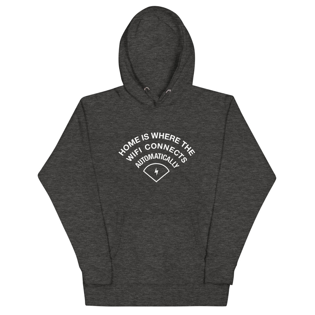 Home Is Where The WiFI Connects Automatically Unisex Hoodie product image 4