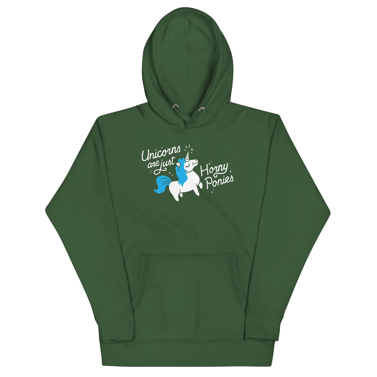 Unicorns Are Just Horny Ponies Unisex Hoodie product image 5