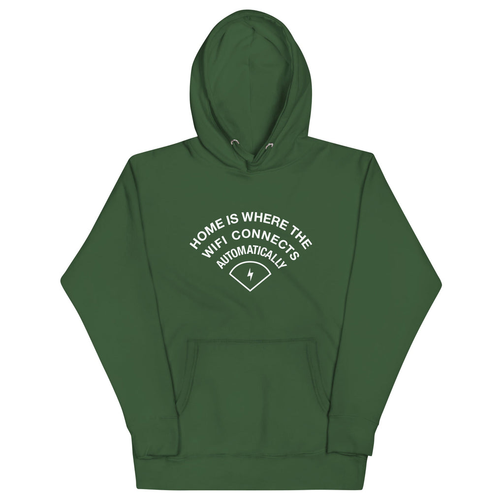 Home Is Where The WiFI Connects Automatically Unisex Hoodie product image 7