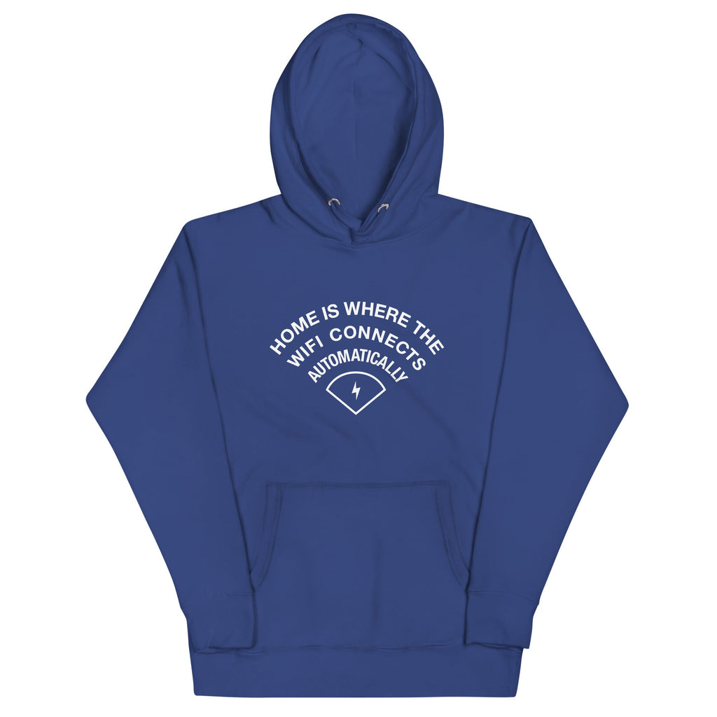 Home Is Where The WiFI Connects Automatically Unisex Hoodie product image 5