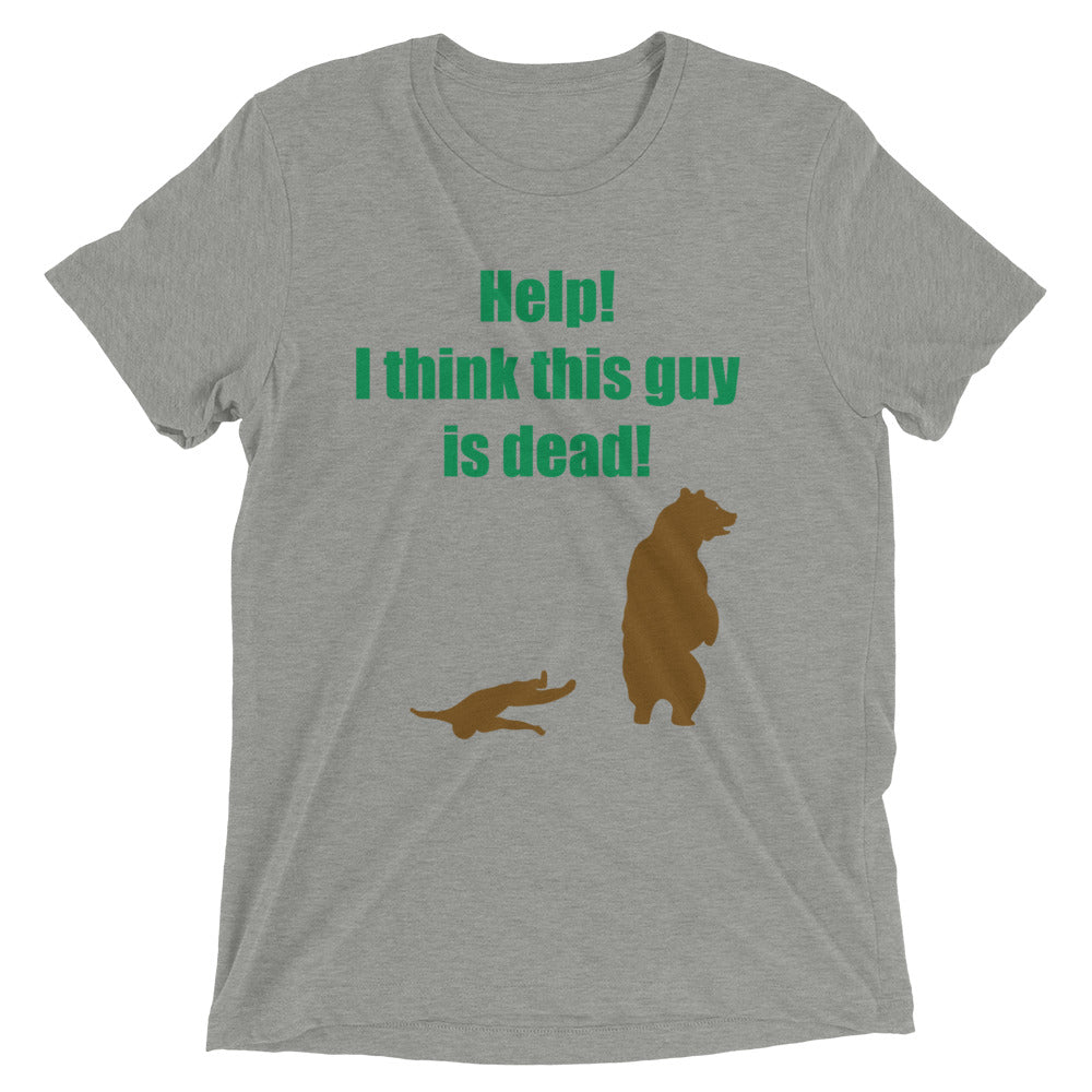 Help! I Think This Guy Is Dead! Men's Tri-Blend Tee product image 1