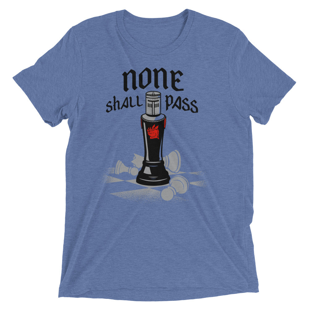 None Shall Pass Black Knight Men's Tri-Blend Tee product image 3