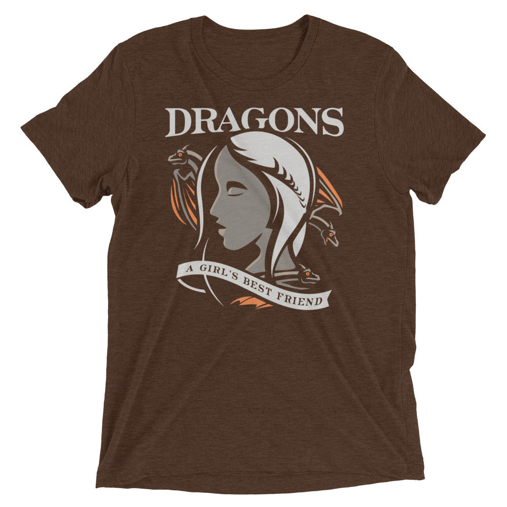 Dragons Are A Girl's Best Friend Men's Tri-Blend Tee product image 2