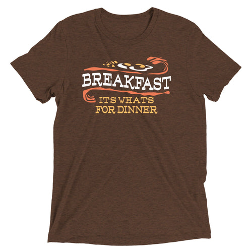 Breakfast, It's What's For Dinner Men's Tri-Blend Tee product image 1