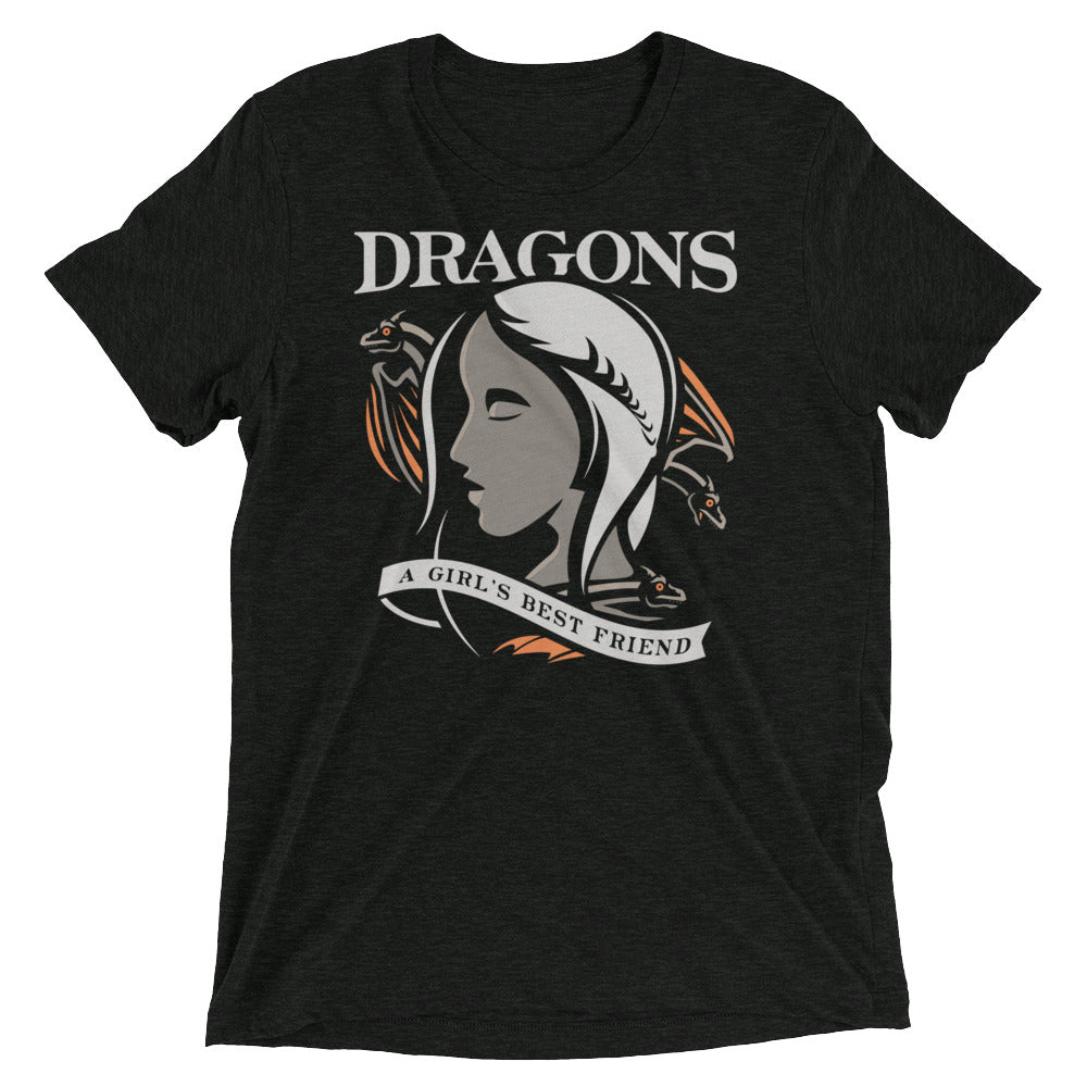 Dragons Are A Girl's Best Friend Men's Tri-Blend Tee product image 1