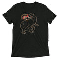 Turkey Riding T-Rex Men's Tri-Blend Tee product image 1