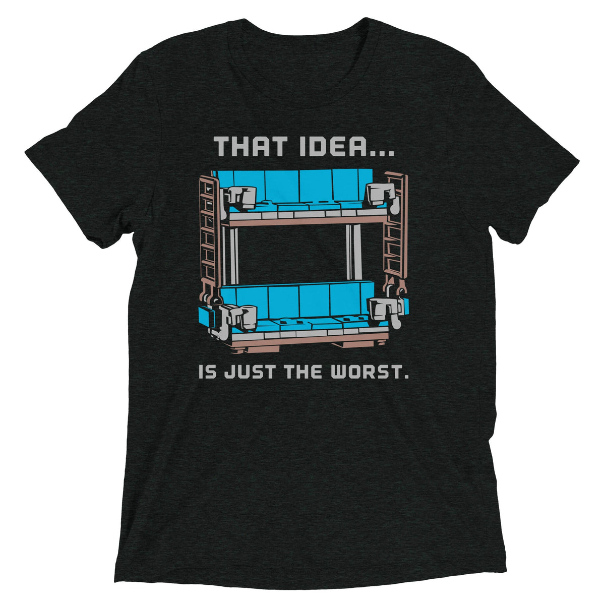 Double Decker Couch Men's Tri-Blend Tee product image 2