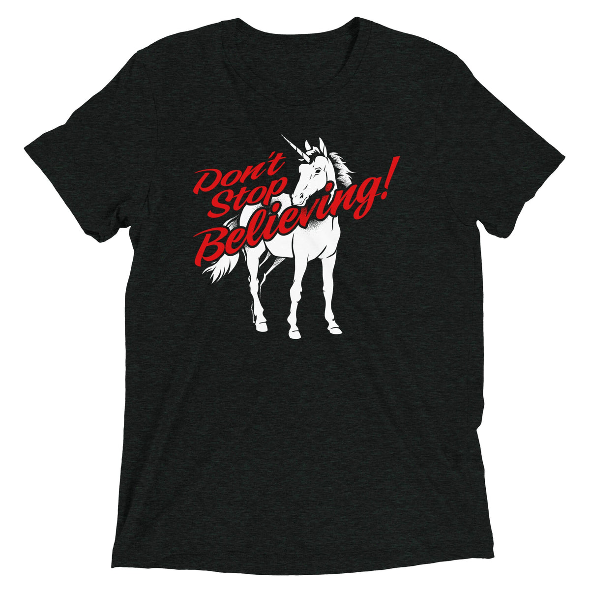 Don't Stop Believing Unicorn Men's Tri-Blend Tee product image 2
