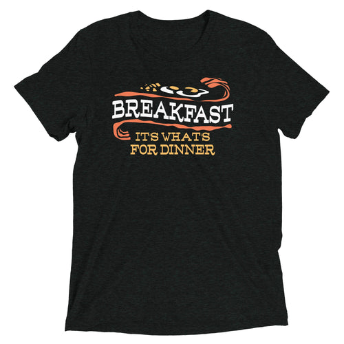 Breakfast, It's What's For Dinner Men's Tri-Blend Tee product image 2