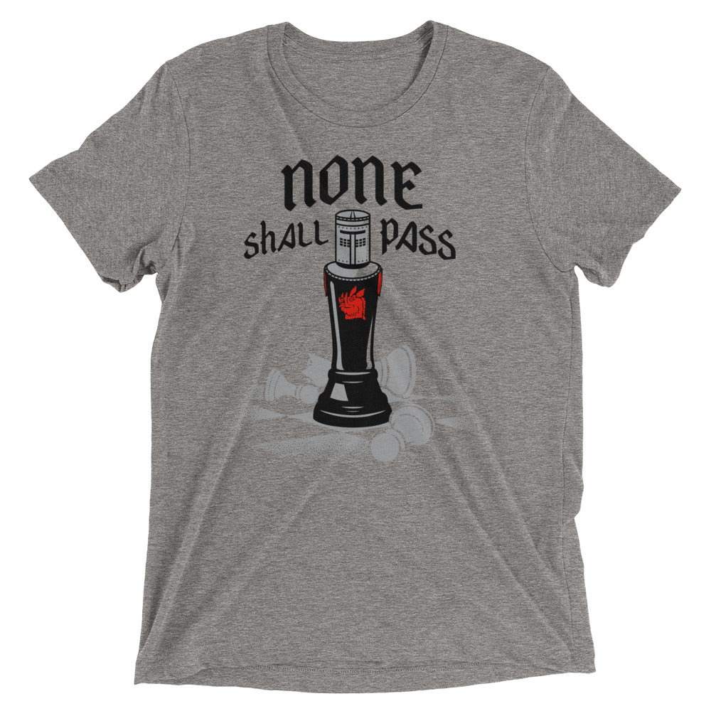 None Shall Pass Black Knight Men's Tri-Blend Tee product image 4