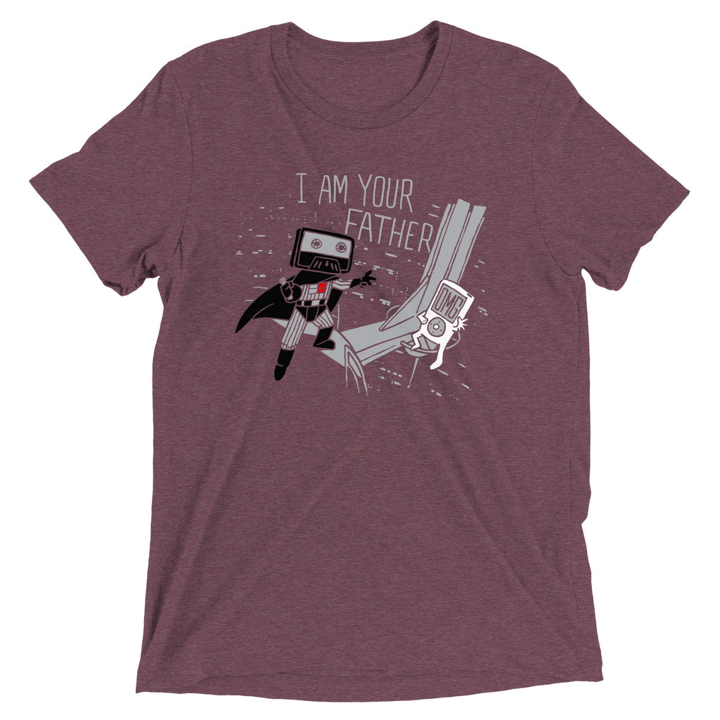 I Am Your Father Cassette Men's Tri-Blend Tee product image 1