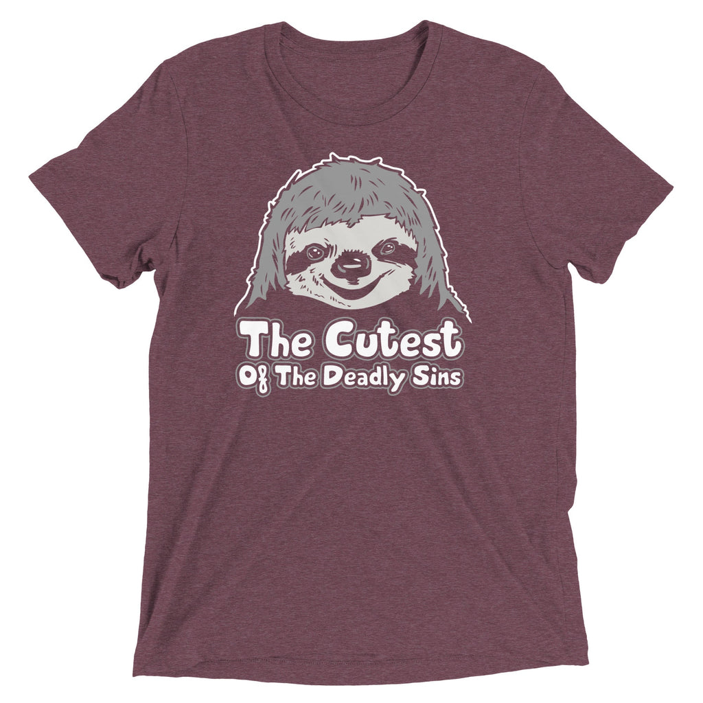 Sloth, The Cutest Of Deadly Sins Men's Tri-Blend Tee product image 3