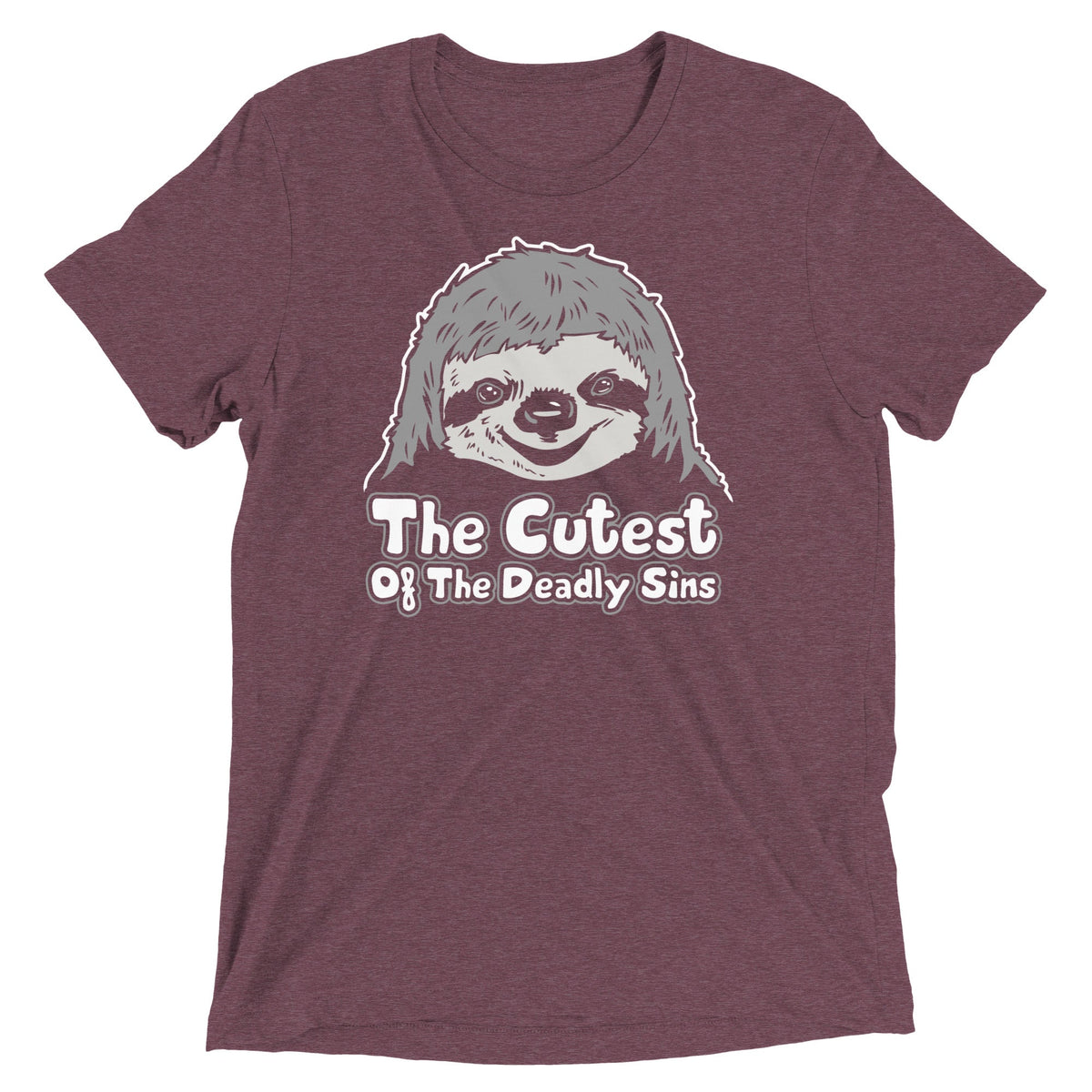 Sloth, The Cutest Of Deadly Sins Men's Tri-Blend Tee product image 3