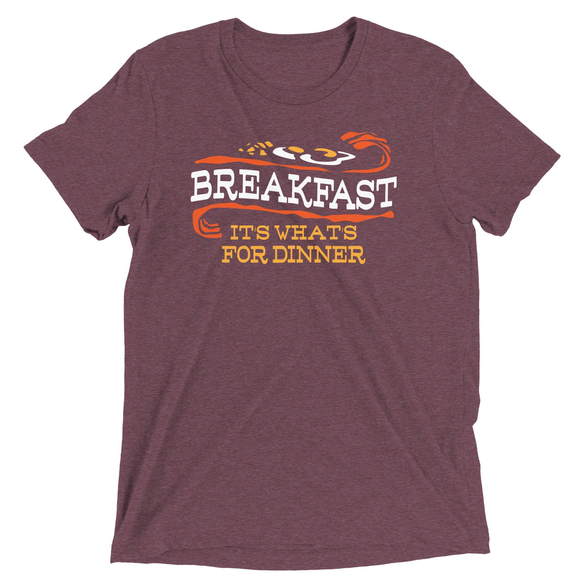 Breakfast, It's What's For Dinner Men's Tri-Blend Tee product image 3