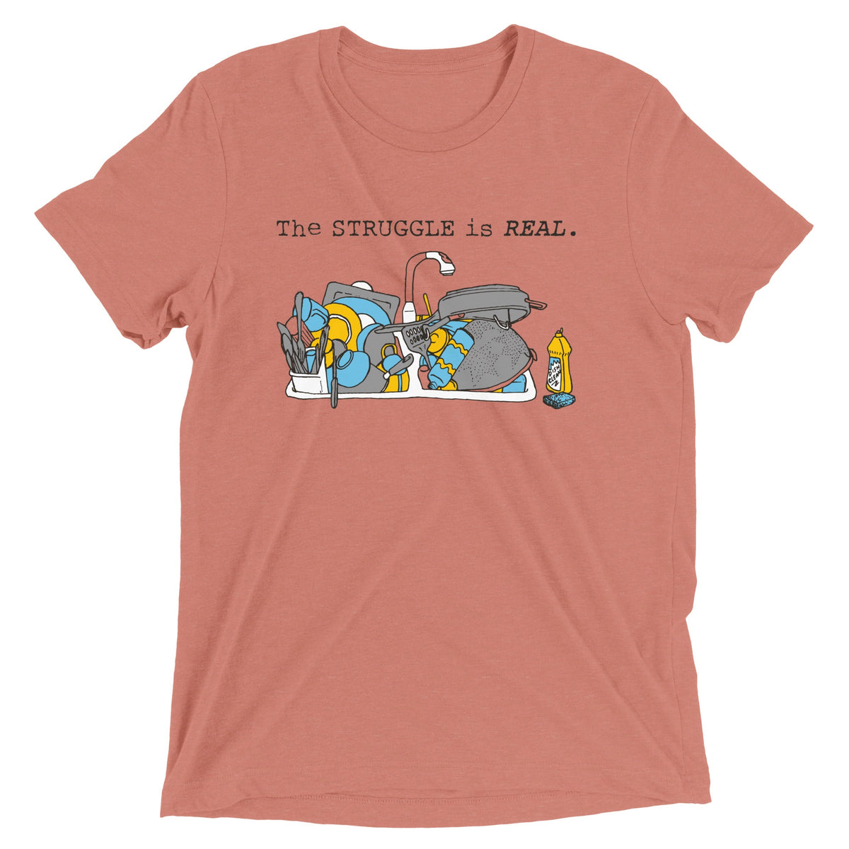 The Struggle Is Real Men's Tri-Blend Tee product image 3