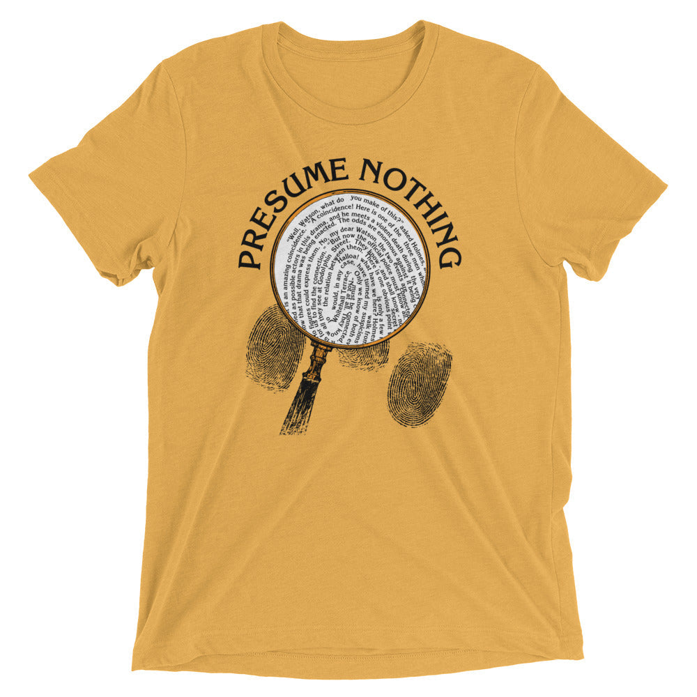 Presume Nothing Men's Tri-Blend Tee product image 5