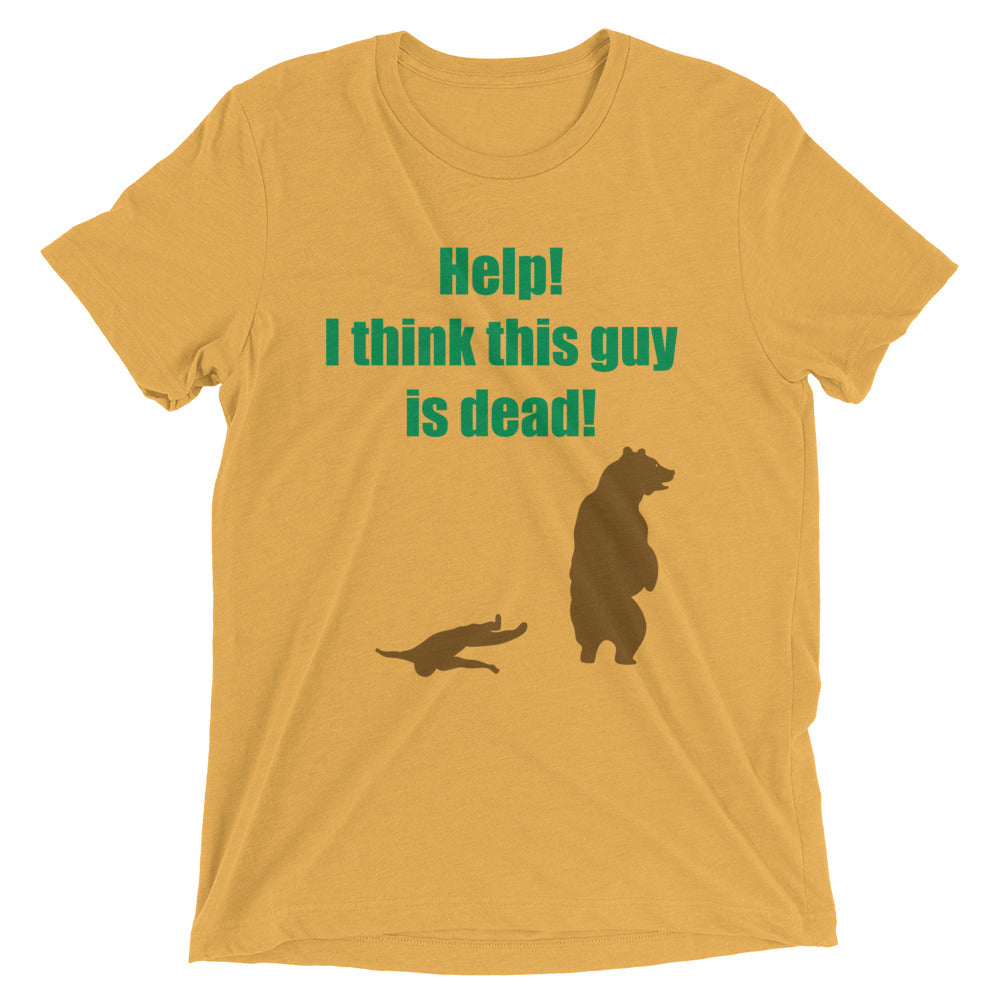 Help! I Think This Guy Is Dead! Men's Tri-Blend Tee product image 2
