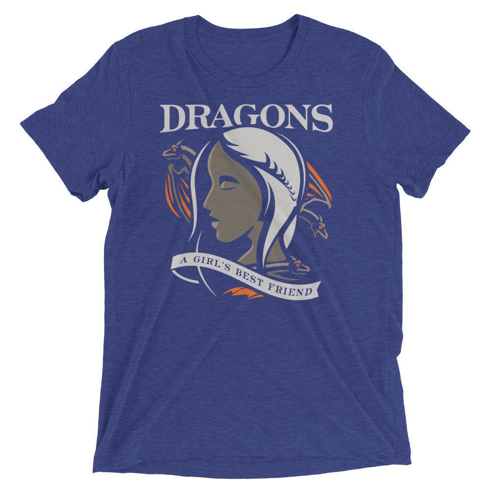 Dragons Are A Girl's Best Friend Men's Tri-Blend Tee product image 3