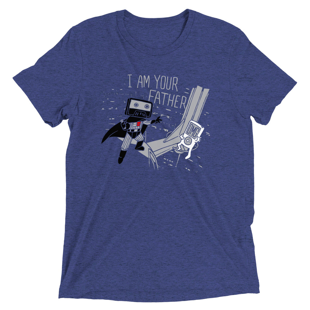 I Am Your Father Cassette Men's Tri-Blend Tee product image 2