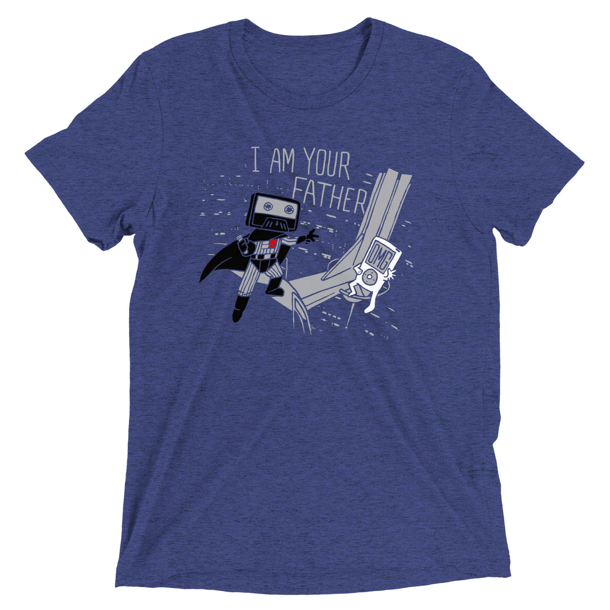 I Am Your Father Cassette Men's Tri-Blend Tee product image 2