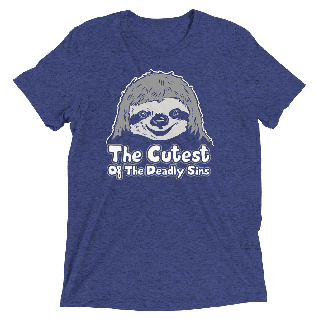Sloth, The Cutest Of Deadly Sins Men's Tri-Blend Tee product image 4