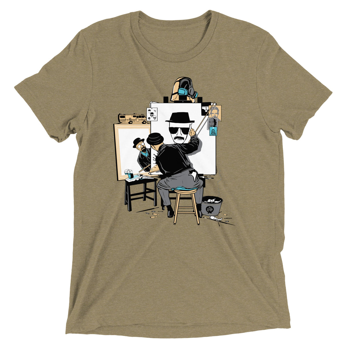 Heisenberg Self Portrait Men's Tri-Blend Tee product image 6