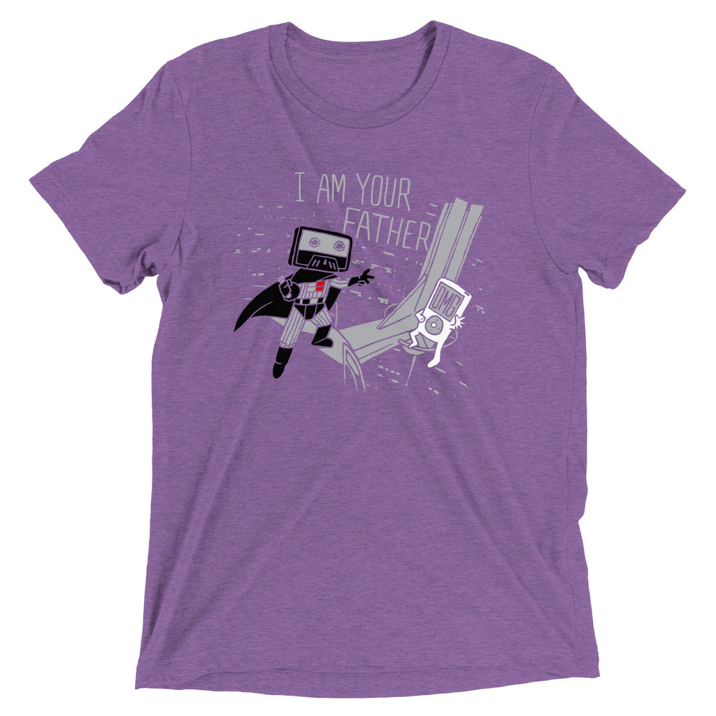 I Am Your Father Cassette Men's Tri-Blend Tee product image 3