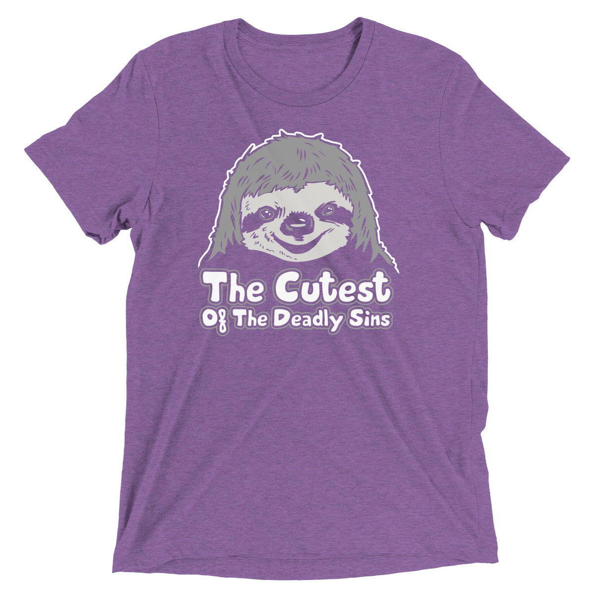 Sloth, The Cutest Of Deadly Sins Men's Tri-Blend Tee product image 5