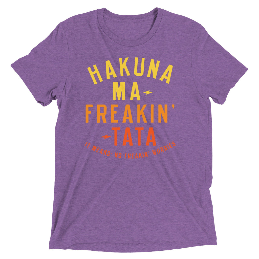 Hakuna Ma-Freakin-Tata Men's Tri-Blend Tee product image 5