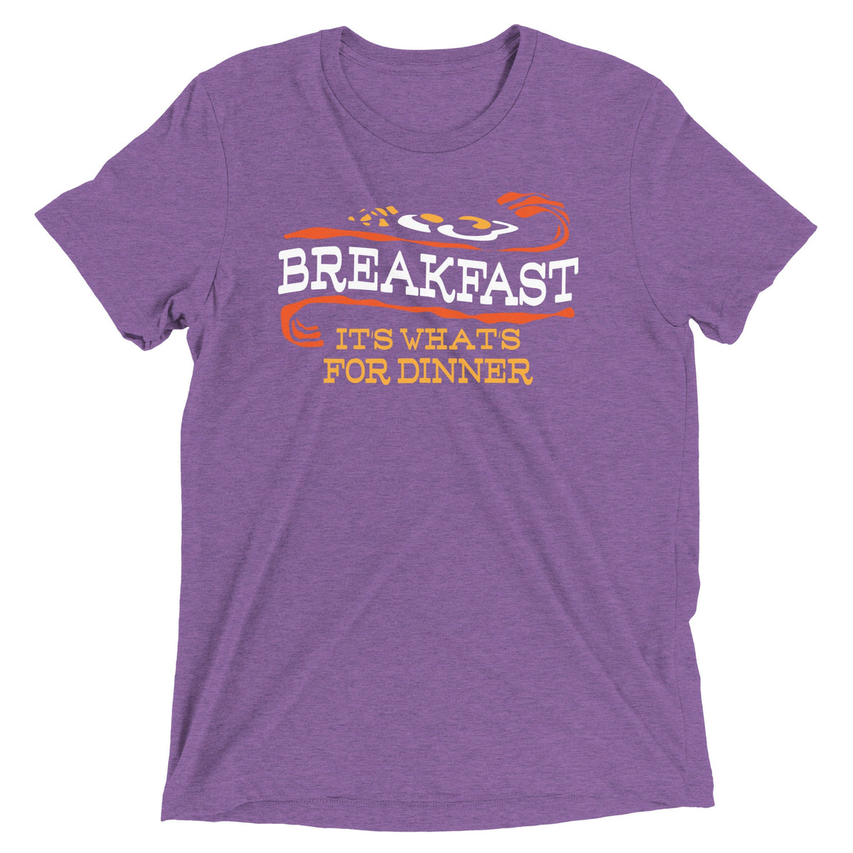 Breakfast, It's What's For Dinner Men's Tri-Blend Tee product image 5