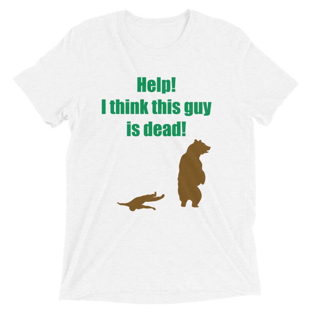 Help! I Think This Guy Is Dead! Men's Tri-Blend Tee product image 4