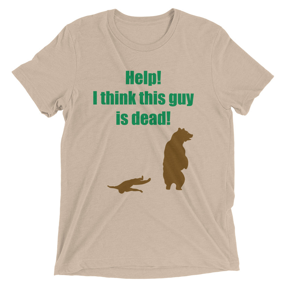 Help! I Think This Guy Is Dead! Men's Tri-Blend Tee product image 3
