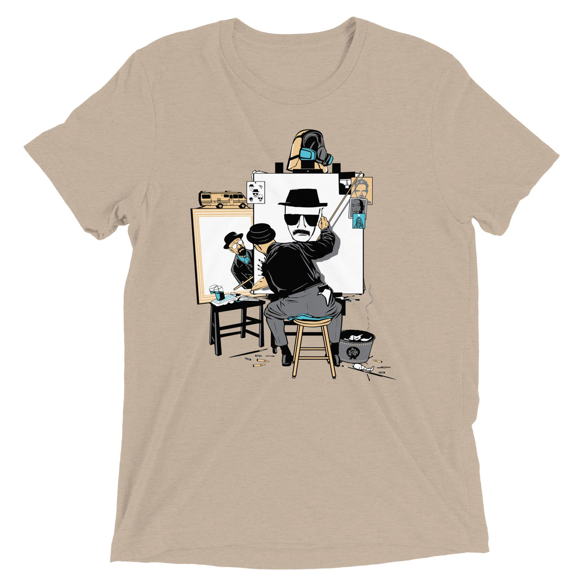 Heisenberg Self Portrait Men's Tri-Blend Tee product image 5