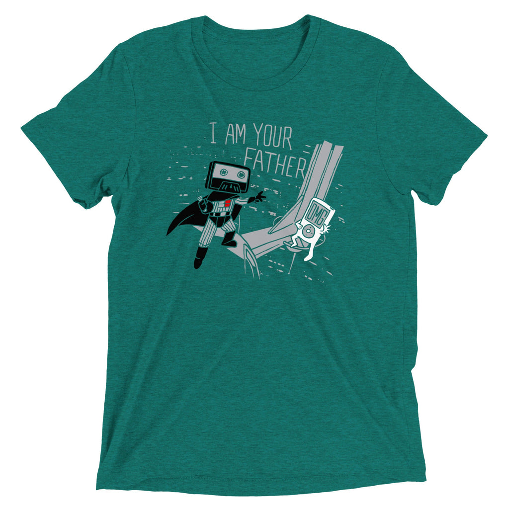 I Am Your Father Cassette Men's Tri-Blend Tee product image 4