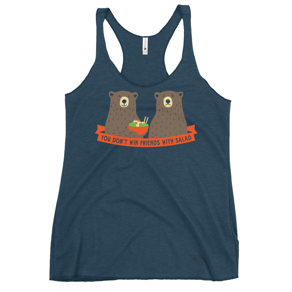 You Don't Win Friends With Salad Women's Racerback Tank