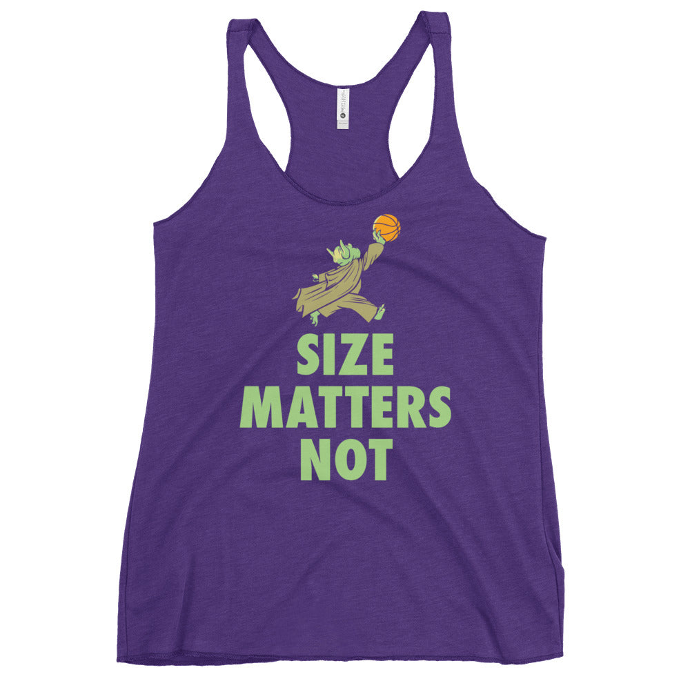 Size Matters Not Women's Racerback Tank
