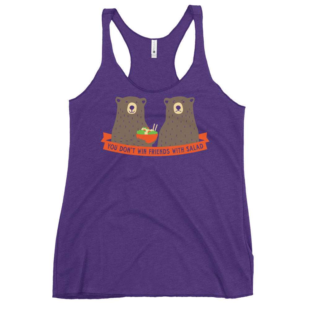 You Don't Win Friends With Salad Women's Racerback Tank