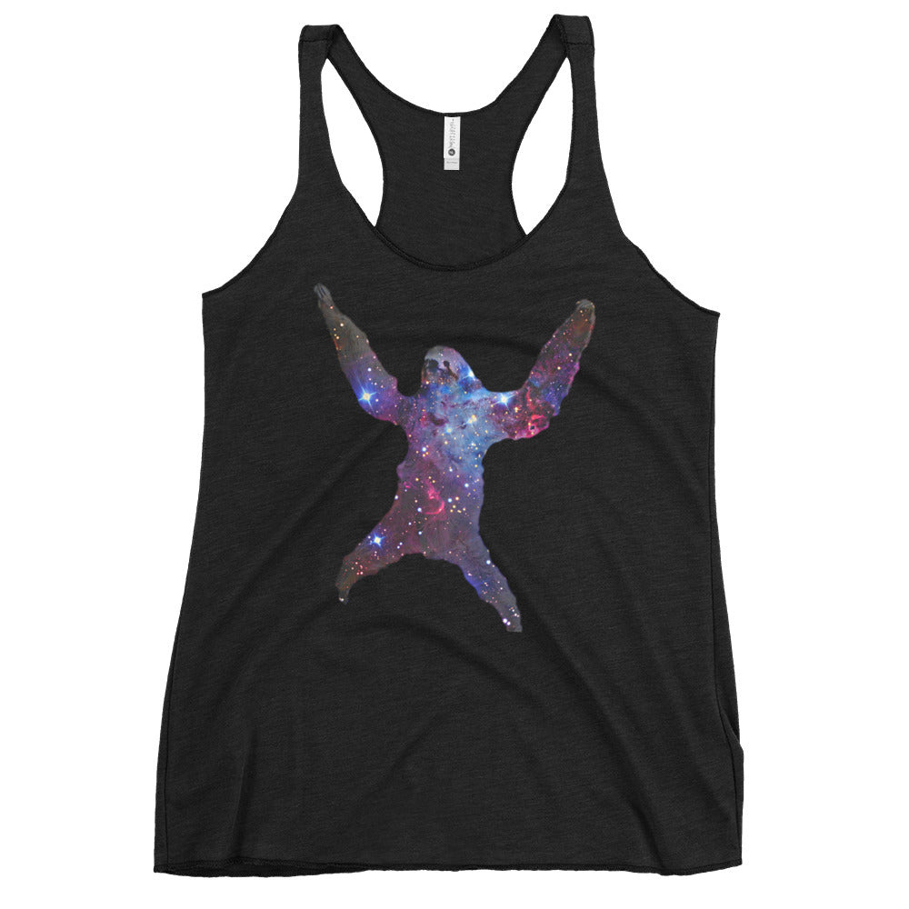 Sloth Nebula Women's Racerback Tank