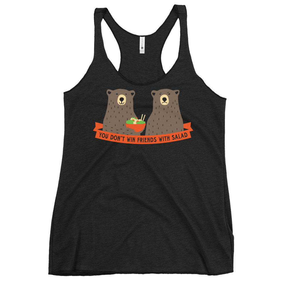 You Don't Win Friends With Salad Women's Racerback Tank