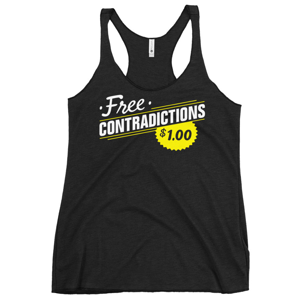 Free Contradictions Women's Racerback Tank