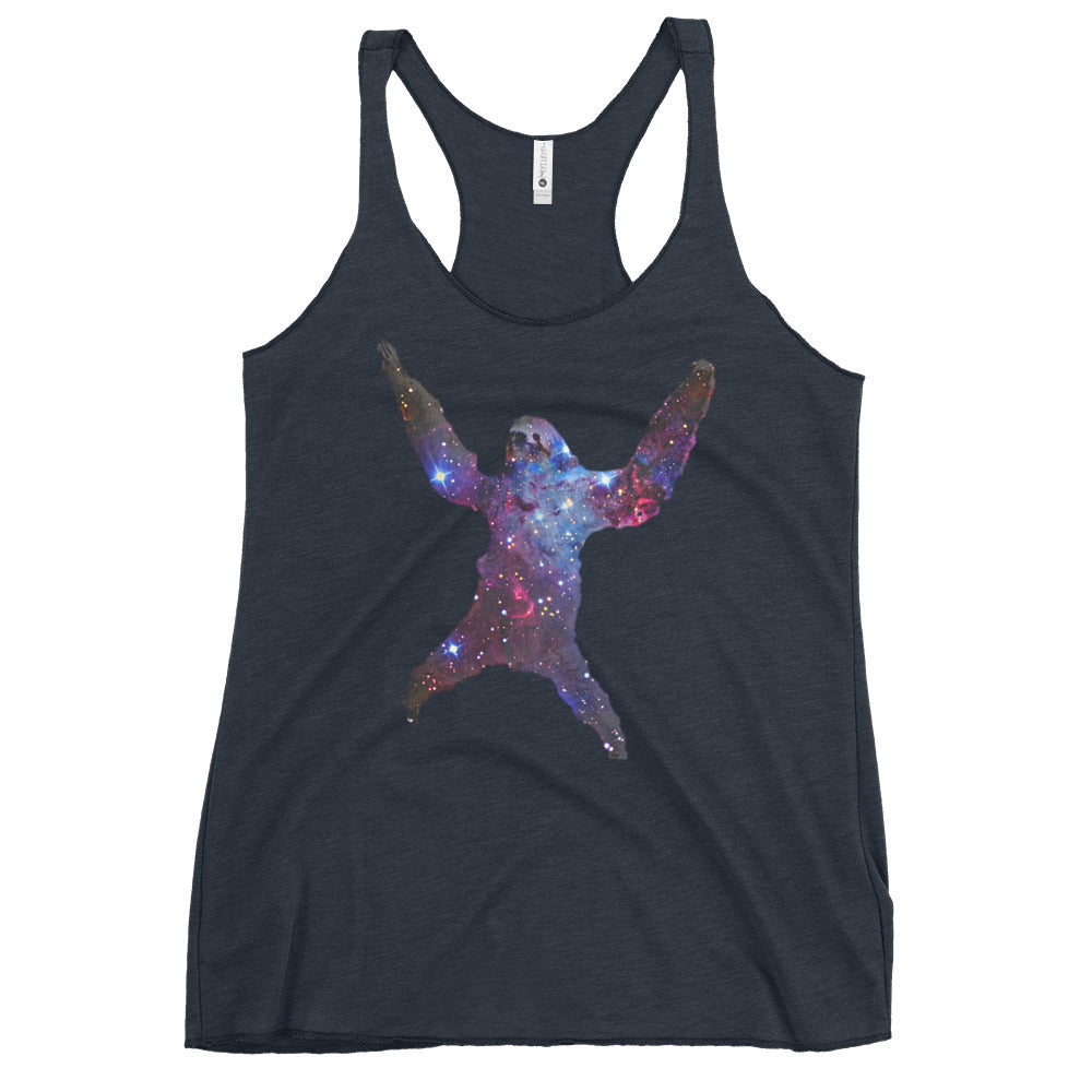 Sloth Nebula Women's Racerback Tank