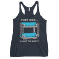 Double Decker Couch Women's Racerback Tank