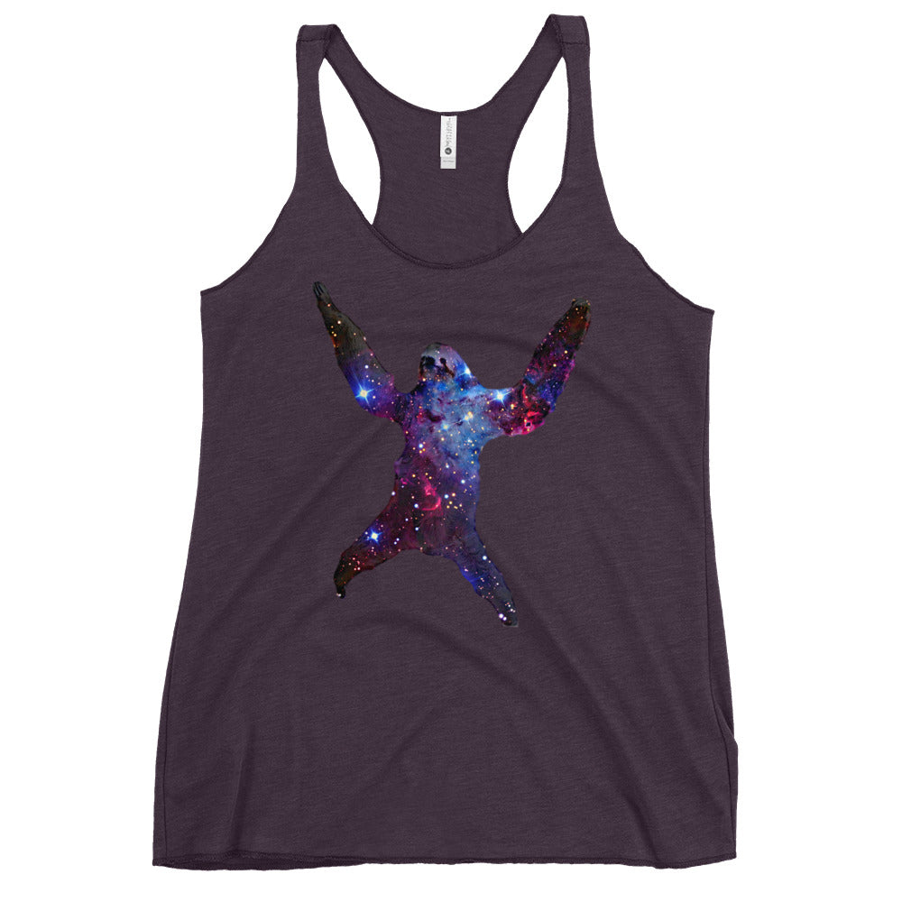 Sloth Nebula Women's Racerback Tank
