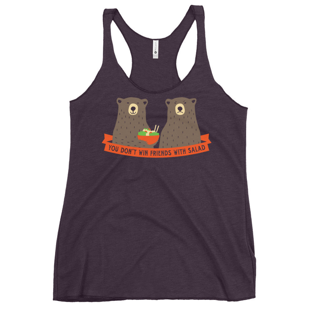 You Don't Win Friends With Salad Women's Racerback Tank