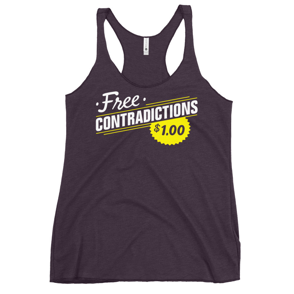 Free Contradictions Women's Racerback Tank