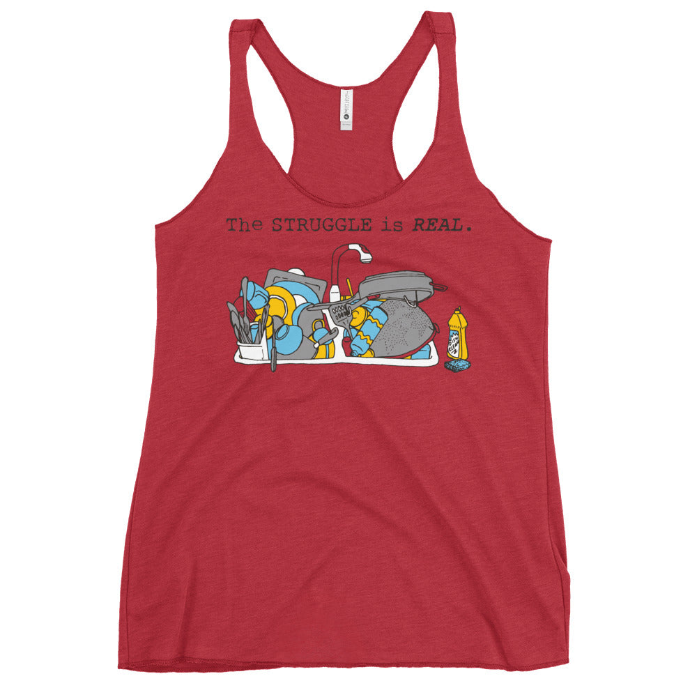The Struggle Is Real Women's Racerback Tank