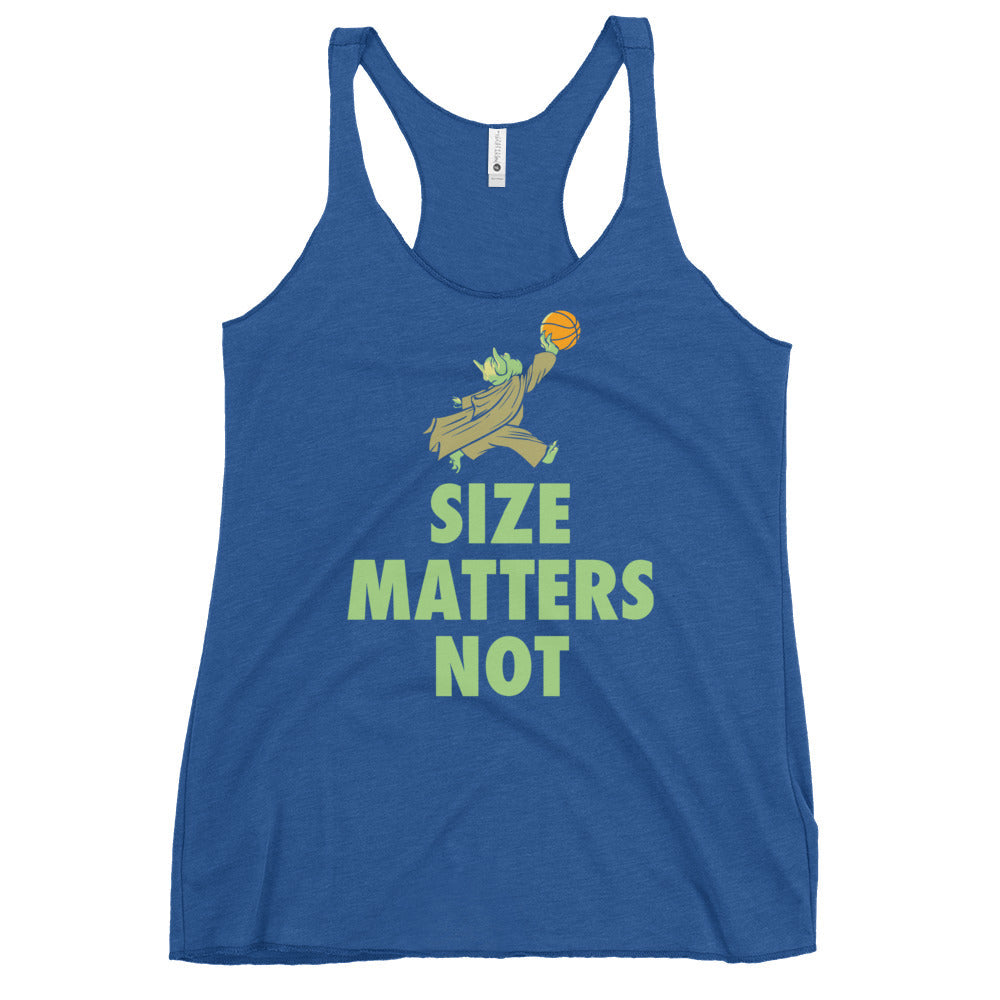 Size Matters Not Women's Racerback Tank