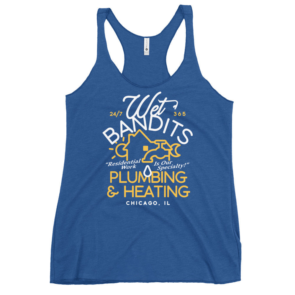 Wet Bandits Plumbing & Heating Women's Racerback Tank